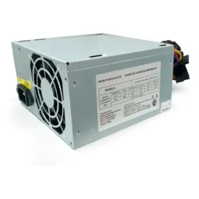 Vista lateral de Fuente 600W Satax2 Molexx2 24pines PCI-e x 6 pines Oem Fan 8Cm