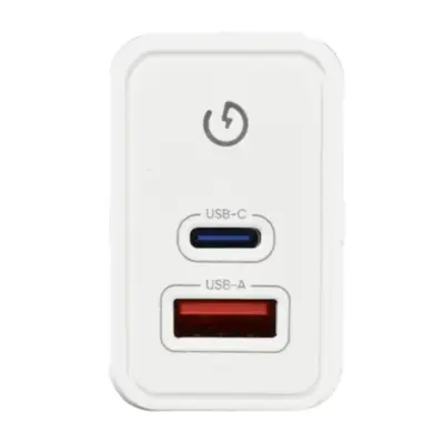 Detalles accesorios de Cargador 35W Usb-C Pd + Usb-A Qc Carga Rapida Nisuta Sin Cable