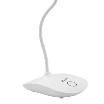 Vista lateral de Velador Led Blanco Brazo Flexible Bateria Recargable