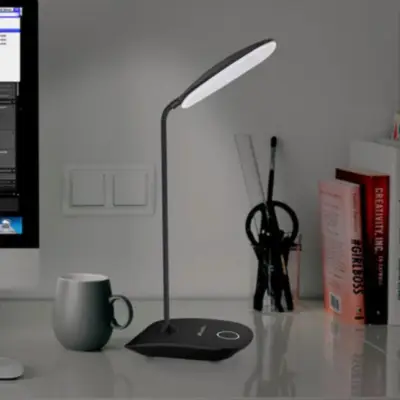 Detalles accesorios de Velador Led Negro Brazo Flexible Bateria Recargable