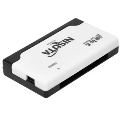 Vista lateral de Lector Usb Para Tarjetas MicroSD/SD/CF/MS/XD/M2 22 en 1