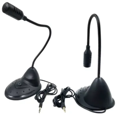 Vista lateral de Microfono Para Pc De Pie Condensador Belsic