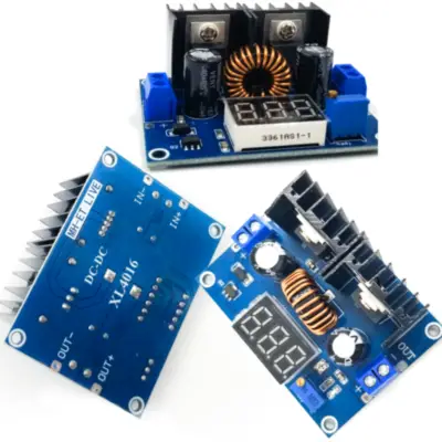Detalles accesorios de Modulo Placa Dc-Dc Step-Down De 4/38V A 1,25/36V 8A Max Xl4016 Con Display Pldc226