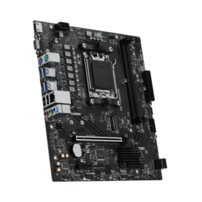 Vista lateral de Motherboard MSI PRO A620AM-B EVO AM5 DDR5