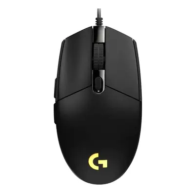 Vista lateral de Mouse Logitech G203 Rgb Lightsync 6 Botones 8000Dpi Negro