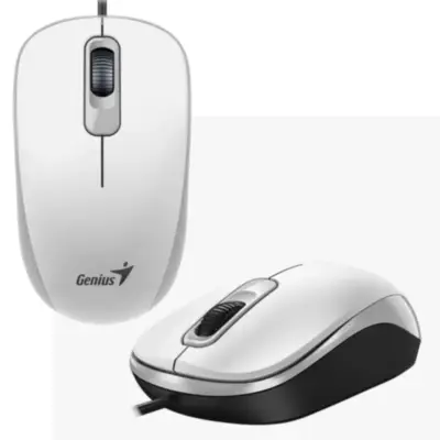 Detalles accesorios de Mouse Genius Dx-110 Usb 1200 Dpi Blanco