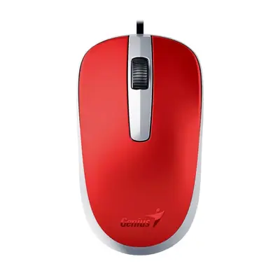 Detalles accesorios de Mouse Genius Dx-120 Usb 1200 Dpi Rojo