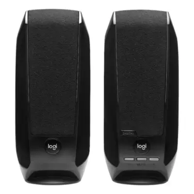 Vista lateral de Parlantes Usb Logitech S150 Negro 2,4W