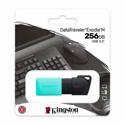 Detalles accesorios de Pendrive 256Gb Usb 3.2 Kingston Dtxm Exodia M C/Tapa Movil