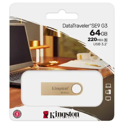 Detalles accesorios de Pendrive 64Gb Usb 3.2 Kingston Dtse9 G3 220Mb/S