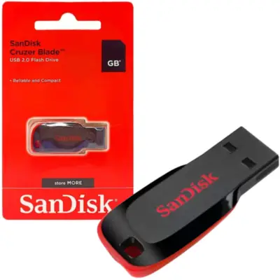 Detalles accesorios de Pendrive 32Gb Usb 2.0 Sandisk Cruzer Blade