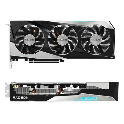 Vista lateral de Placa Video GIGABYTE Radeon RX 7600 GAMING OC 8G