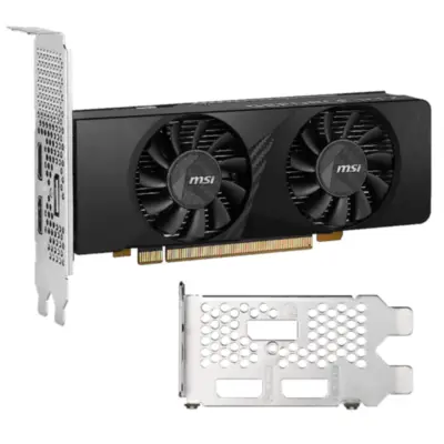 Vista lateral de Placa Video Bajo Perfil MSI NVIDIA GeForce RTX 3050 LP 6G OC