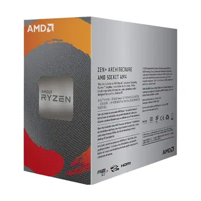 Vista lateral de Procesador Amd Ryzen 3 3200G Am4 65W 3.6Ghz Con Radeon Vega Graphics Con Cooler