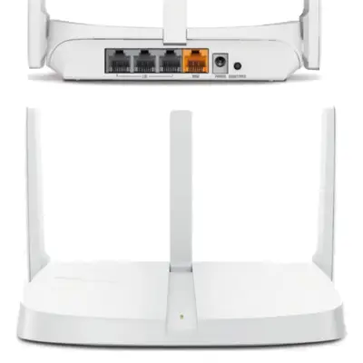 Vista lateral de Extensor Repetidor Y Router Wifi 300Mbps 3Pto 3Ant Fija 5Dbi Mercusys MW305R