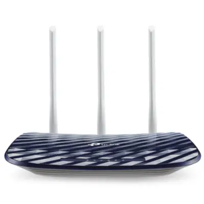 Vista lateral de Router Wifi 733Mbps Tp-Link Archer-C20 433Mbps + 300Mbps 4Pto 3Ant