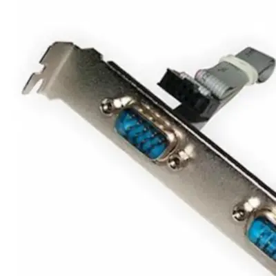 Detalles accesorios de Placa Slot Trasero Serie Rs232 Con 2 Puertos Db9 Conector X 2