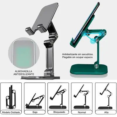 Detalles accesorios de Soporte Apoya Celular Tablet Plegable Belsic Sop0230 Tamano Grande