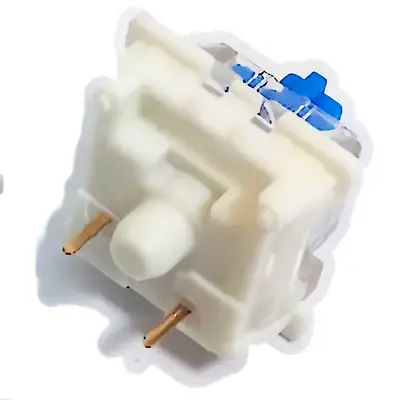 Vista lateral de Switch Outemu Azul P/ Reemplazar Teclado Mecanico