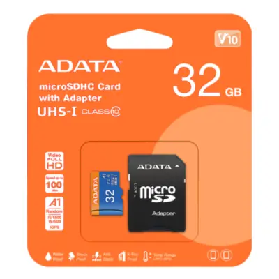 Detalles accesorios de Memoria MicroSD 32Gb Adata Premier C/Adaptador