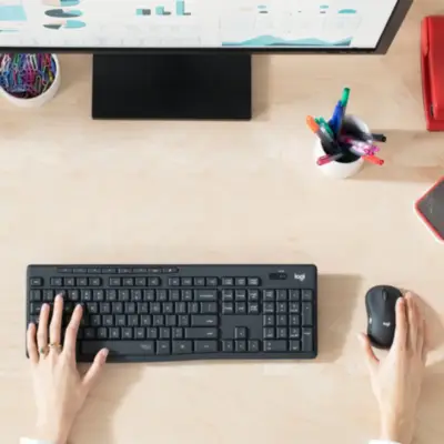 Detalles accesorios de Kit Teclado Y Mouse Logitech Inalambrico Mk295 Silencioso Espanol