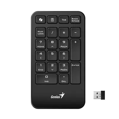 Vista lateral de Teclado Numerico Inalambrico Genius Numpad 1000
