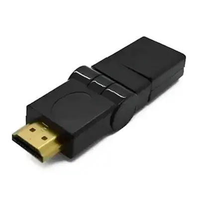 Vista lateral de Adaptador Hdmi 180 Grados Macho-Hembra
