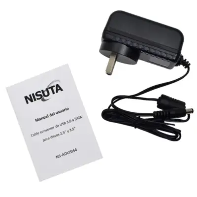 Detalles accesorios de Adaptador Usb 3.0 A Sata Iii Nisuta C/Fuente P/Discos Ssd Hdd 2,5 Y 3,5