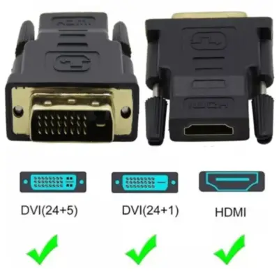 Detalles accesorios de Adaptador Hdmi Hembra / Dvi-D Macho 24+1 (Dual Link)