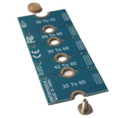 Vista lateral de Adaptador para montaje discos SSD M.2 2230 2242 2260 en 2280