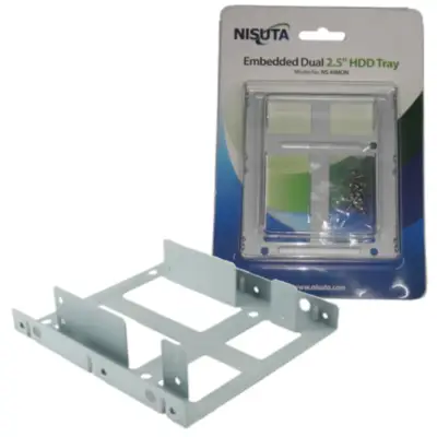 Detalles accesorios de Adaptador Montaje P/ 2 Discos De 2,5 Pulg En Bahia 3,5 Pulg