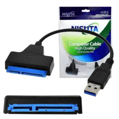 Detalles accesorios de Adaptador Usb 3.0 A Sata Iii Nisuta P/Discos Ssd Hdd 2,5