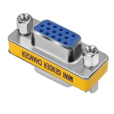 Vista lateral de Adaptador Hembra-Hembra Vga (Hd-15)