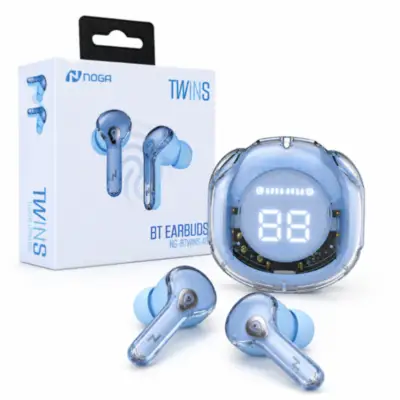 Auricular Inalambrico Noga Btwins 48 Bluetooth Celeste