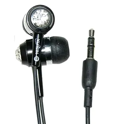 Vista lateral de Auricular Nisuta Intrauditivos Con Piedritas Ns-Au53