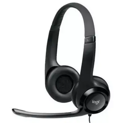 Vista lateral de Auricular Usb Con Microfono Logitech H390