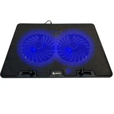 Detalles accesorios de Base Para Notebook Teros TE-7020N Reclinable 2 ventiladores 15,6 pulg