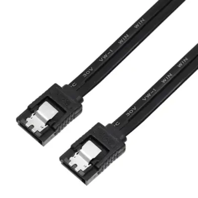 Vista lateral de Cable Sata Iii Datos 50Cm Con Trabas Nisuta