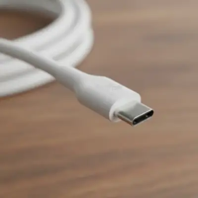 Detalles accesorios de Cable Usb C Macho / A Macho 1,5 M Blanco Carga Rapida