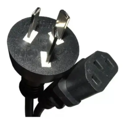 Detalles accesorios de Cable Poder Alimentacion 220V Pc Monitor Interlock 1,2 / 1,5 Mts