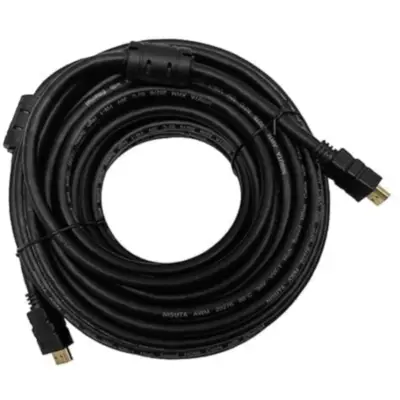 Vista lateral de Cable Hdmi Macho - Macho 10 mts V2.0 4k Nisuta