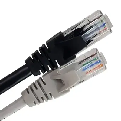 Vista lateral de Cable De Red Patchcord Rj45 0,9 Mts Cat 6 Nisuta