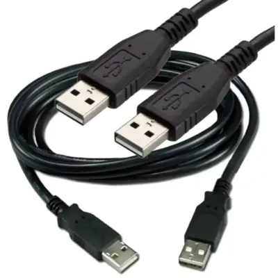Detalles accesorios de Cable Usb 2.0 A/A Macho-Macho 1,8 Mts Negro