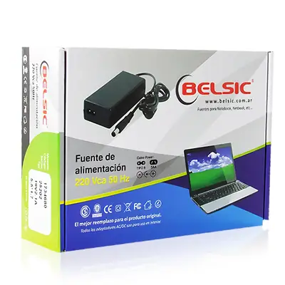 Detalles accesorios de Fuente 19,5 V 4,7 A Belsic 24255 Cargador P/Notebook Ficha 6,5 X 4,4 Mm C/Pin Interior