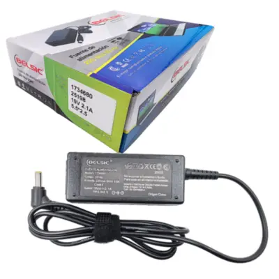 Detalles accesorios de Fuente 19 V 2,1 A Belsic 25198 Cargador P/Notebook Ficha 5,5 X 2,5 Mm C/Pin Interior
