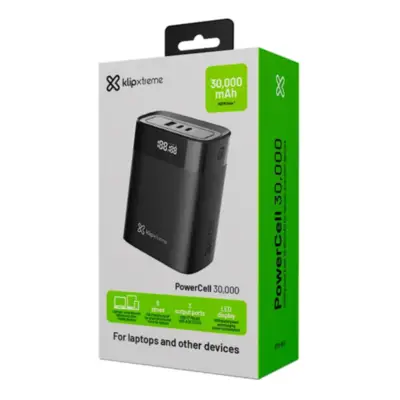 Detalles accesorios de Cargador Portatil 30000 Mah XTech KPB-850