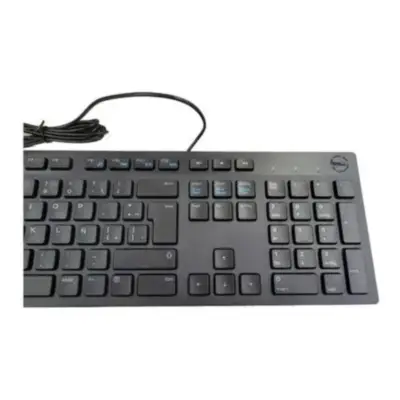 Vista lateral de Teclado + Mouse Usb Dell KM300C LTN Espanol Negro