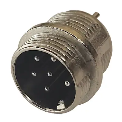 Ficha Conector Gx16 6 Pines Macho Aviacion A Chasis
