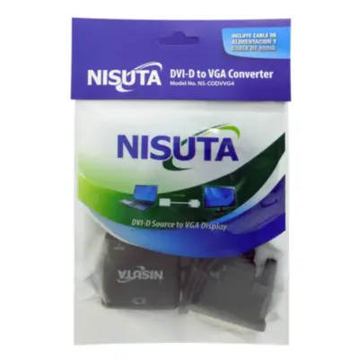 Detalles accesorios de Adaptador Conversor Dvi-D 24+1 Macho / Vga Hembra Con Audio