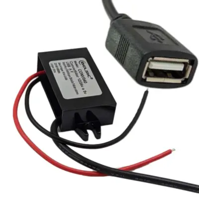 Convertidor De Tension 12/24V A 5V 1A Usb